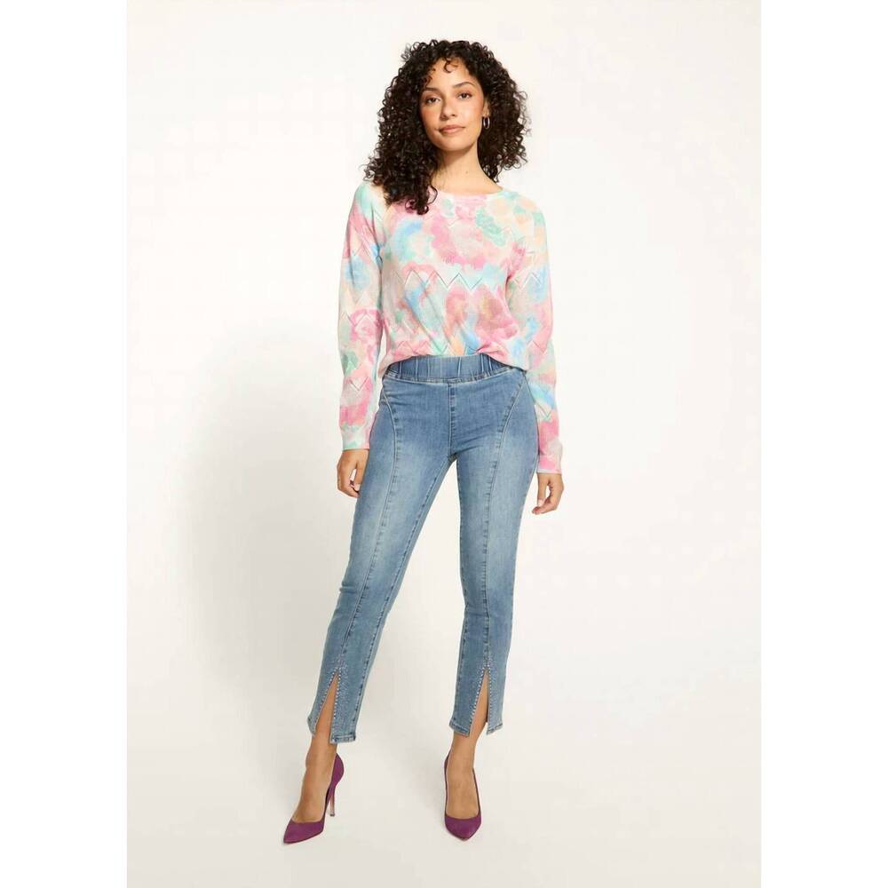 NEW FDJ preslee pull-on pencil ankle denim jeans in indigo